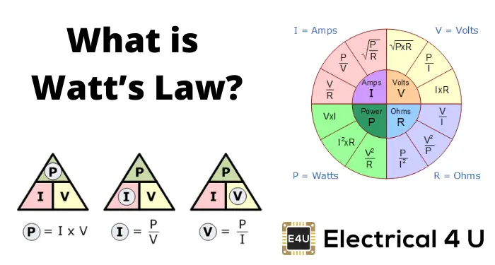 Watts Law: What is it? Formula, Examples & Watt’s Law Triangle 瓦茨定律:它是什么?公式,例子和瓦特定律三角