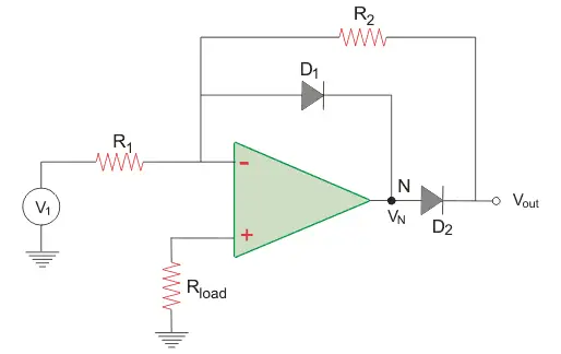 运算AMP应用为半波整流器
