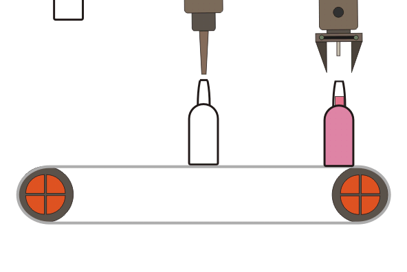 输送机采用伺服电机